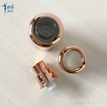 Havasız Pompalı 15ml Rose Gold PETG Şişe